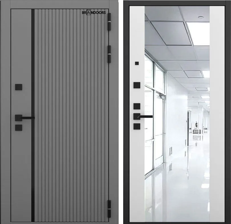 Дверь BrandDoors Пиано S Антрацит Силк DIS007149